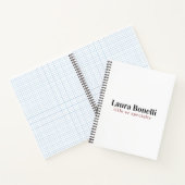 Minimalistischer professioneller moderner einfache notizblock (Innenseite)