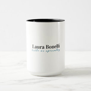 Minimalistischer professioneller moderner einfache tasse