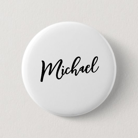 Minimalistischer professioneller moderner Elegant Button (Vorderseite)