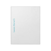 Minimalistischer professioneller moderner Name Azu Notizblock (Rotiert)