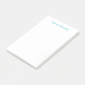 Minimalistischer professioneller moderner Name Azu Post-it Klebezettel (angewinkelt)