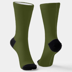Minimalistischer professioneller solider Army-Grün Socken