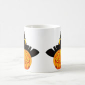 Minimalistischer Pumpkin-Hexenhut Kaffeetasse (Mittel)