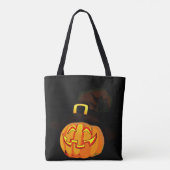 Minimalistischer Pumpkin-Hexenhut Tasche (Rückseite)