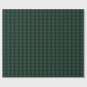 Minimalistischer Punkt des modernen Forest Green S Geschenkpapier (Flach)