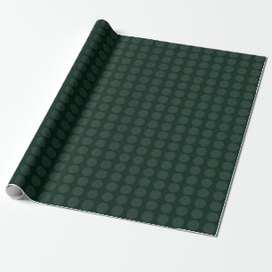Minimalistischer Punkt des modernen Forest Green S Geschenkpapier