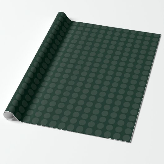 Minimalistischer Punkt des modernen Forest Green S Geschenkpapier (Ungerollt)