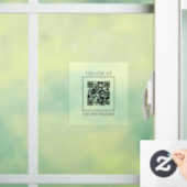 Minimalistischer QR-Code auf Instagram Fensteraufkleber (Zuhause)