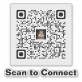 Minimalistischer QR-Code-Aufkleber scannen - Verbi Aufkleber (Vorderseite)