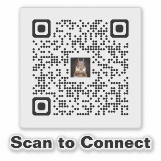 Minimalistischer QR-Code-Aufkleber scannen - Verbi Aufkleber (Vorderseite)