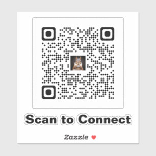 Minimalistischer QR-Code-Aufkleber scannen - Verbi Aufkleber