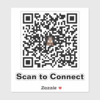 Minimalistischer QR-Code-Aufkleber scannen - Verbi Aufkleber