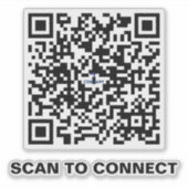 Minimalistischer QR-Code-Aufkleber - Streamline-Ve Aufkleber (Vorderseite)