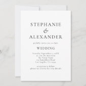 Minimalistischer QR-Code bei jeder Farbhochlegung Einladung (Vorderseite)