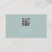 Minimalistischer QR-Code Beruflich Visitenkarte (Rückseite)