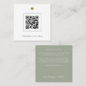 Minimalistischer QR-Code Einladung (Vorne/Hinten)