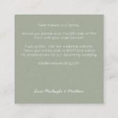 Minimalistischer QR-Code Einladung (Rückseite)