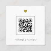 Minimalistischer QR-Code Einladung (Vorderseite)