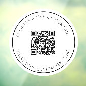 Minimalistischer QR-Code Fensteraufkleber (Blatt 3)
