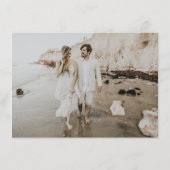 Minimalistischer QR-Code Foto Hochzeitdetails - En Begleitkarte (Rückseite)