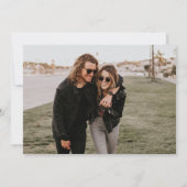 Minimalistischer QR-Code Foto Vielen Dank Dankeskarte (Rückseite)