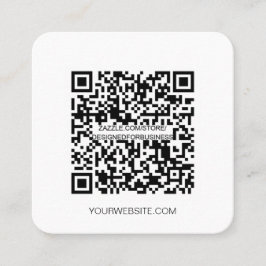Minimalistischer QR-Code für berufliche soziale Me Quadratische Visitenkarte