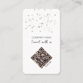 Minimalistischer QR-Code für die Verbindung mit un Visitenkarte (Vorderseite)