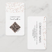 Minimalistischer QR-Code für die Verbindung mit un Visitenkarte (Vorne/Hinten)