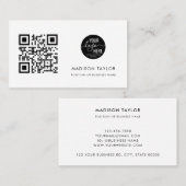 Minimalistischer QR-Code für ein benutzerdefiniert Visitenkarte (Vorne/Hinten)