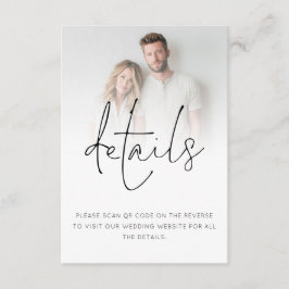 Minimalistischer QR-Code für Foto-Overlay Begleitkarte