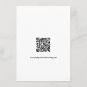 Minimalistischer QR-Code für Hochzeiten Details Begleitkarte (Rückseite)