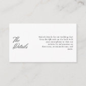 Minimalistischer QR-Code für Hochzeitkalligrafie Begleitkarte (Vorderseite)