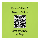 Minimalistischer QR-Code für moderne Unternehmen Poster (Vorderseite)