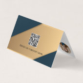 Minimalistischer QR-Code für moderne Unternehmen Visitenkarten (Rückseite)