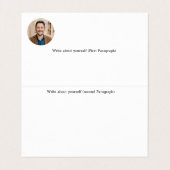 Minimalistischer QR-Code für moderne Unternehmen Visitenkarten (Innenseite Aufgefaltet)