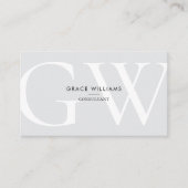 Minimalistischer QR-Code für Monogramm-Initialen B Visitenkarte (Vorderseite)