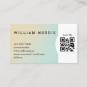 Minimalistischer QR-Code für Ocean Tone Beruflich Visitenkarte (Rückseite)