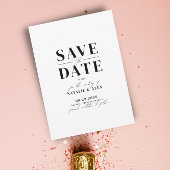 Minimalistischer QR-Code für Schwarz/Weiß-Website Save The Date