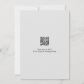 Minimalistischer QR-Code für Skripte Save The Date (Rückseite)