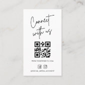 Minimalistischer QR-Code für soziale Medien - Beru Visitenkarte (Rückseite)