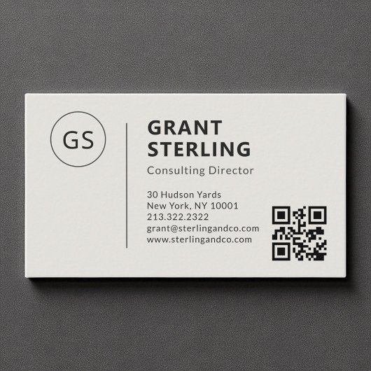 Minimalistischer QR-Code für Unternehmen Visitenkarte
