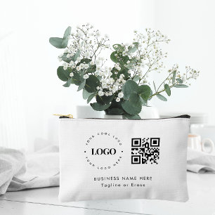 Minimalistischer QR-Code für Unternehmen Zubehörtasche