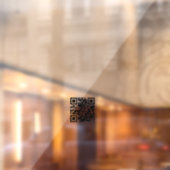 Minimalistischer QR-Code Geschäftsöffnungszeiten w Fensteraufkleber (Blatt 2)