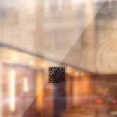 Minimalistischer QR-Code Geschäftsöffnungszeiten w Fensteraufkleber (Blatt 2)