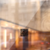 Minimalistischer QR-Code Geschäftsöffnungszeiten w Fensteraufkleber (Blatt 2)