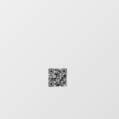 Minimalistischer QR-Code Geschäftsöffnungszeiten w Fensteraufkleber (Blatt)