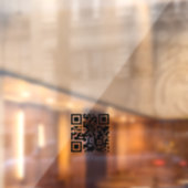 Minimalistischer QR-Code Geschäftsöffnungszeiten w Fensteraufkleber (Blatt 2)