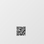 Minimalistischer QR-Code Geschäftsöffnungszeiten w Fensteraufkleber (Blatt)