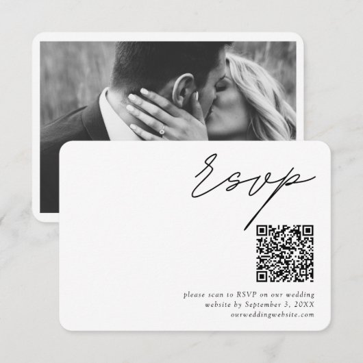 Minimalistischer QR-Code Hochfahren kleiner UAWG Begleitkarte (Vorne/Hinten)