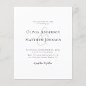 Minimalistischer QR-Code in einer Einladung zur Ho (Vorderseite)